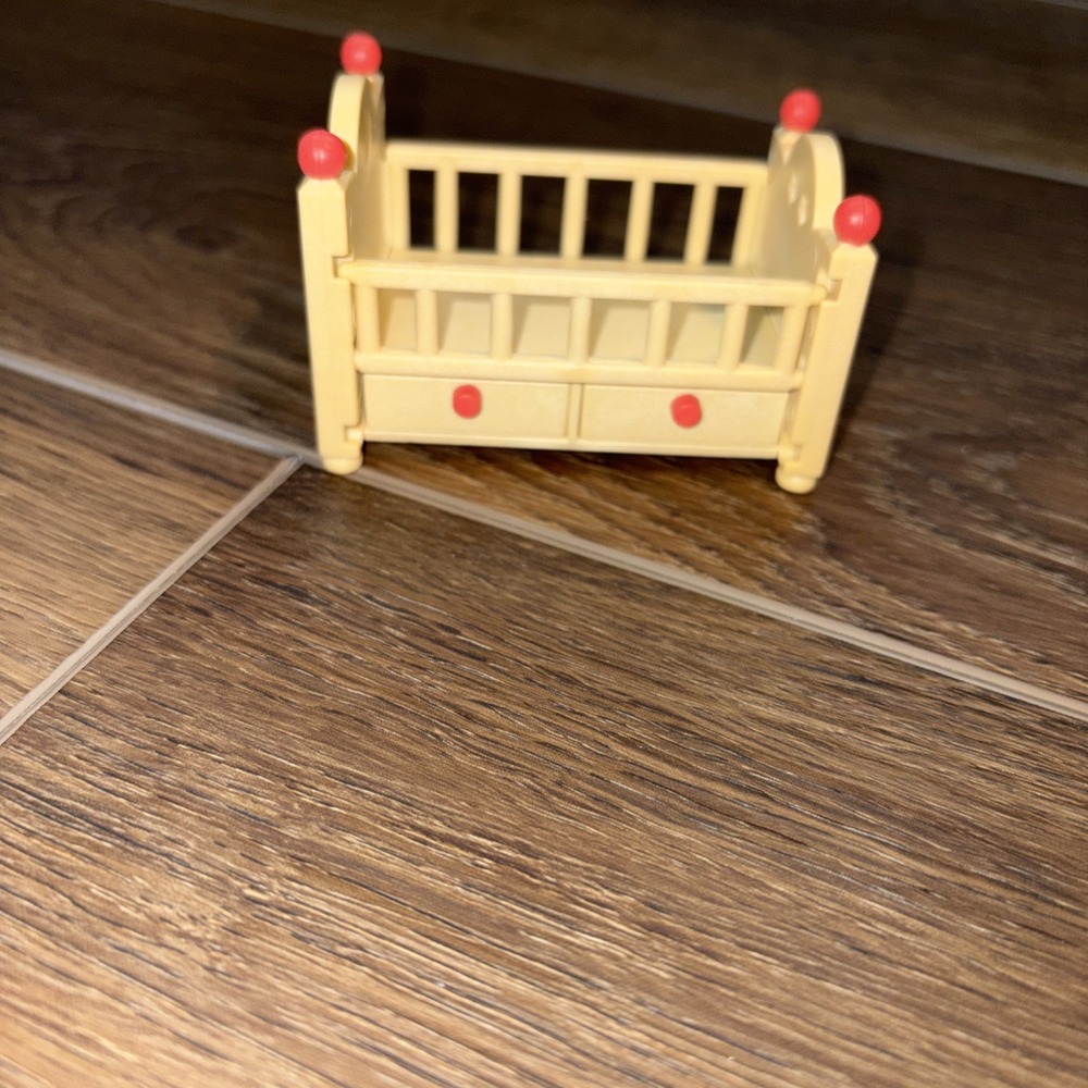 Japan Sylvanian Families BABY BROWN BED Dollhouse Miniature Figure Toy